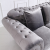 Contemporary Leisure Chesterfield Fabric Corner Sofa