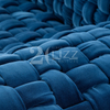 Luxury Velvet Furniture Living Room Sofa Fabric Weave Design Couch