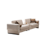 Turkish Style Sofa Factory in Foshan China Modern Beige Boucle Fabric Milan Sofa Set
