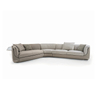 Sofa Factory Direct Wholesaler Divani Bravery Italian Modern Fabric Lounge Sofa