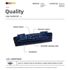 Siwa Furniture Soft Style Must Sofa Velvet Chesterfield Curved Back Tufted Couch