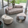 Divani Nip Dettaglio Italian Fabric Lounge Furniture Boucle Fabric Sectional Sofa Set