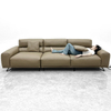Wholesale Sofa Distributors Factory Direct Furniture Durable Taupe Leather Sofa