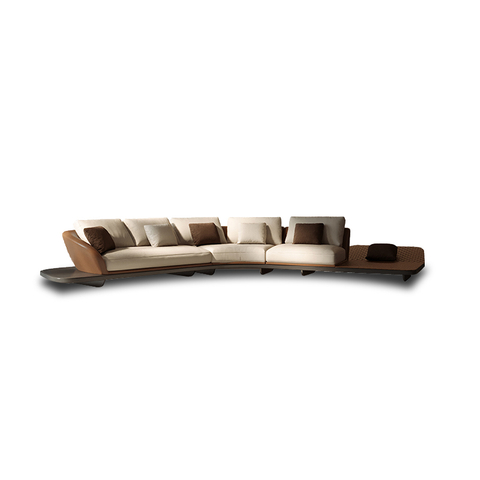 B2B Italian Designer Sofa Supplier Fabric Corner Sectional Ferrari Sofa