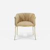 Foshan Sofa Factory Italian Luxury Gold Plated Solid Cast Brass No.11 Armchair