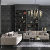 Modern Turkish Furniture Uludag Sofa Set Beige Velvet Fabric Group Sofa