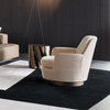Foshan Furniture Modern Accent Chair Minotti Leisure Armchair with Stainless Steel Base