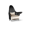 Visonnaire Unique Design Leather Armchair Luxury Leisure Chair Accent Chair