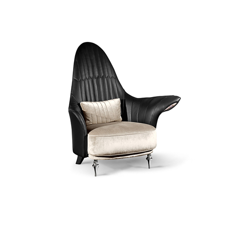 Visonnaire Unique Design Leather Armchair Luxury Leisure Chair Accent Chair
