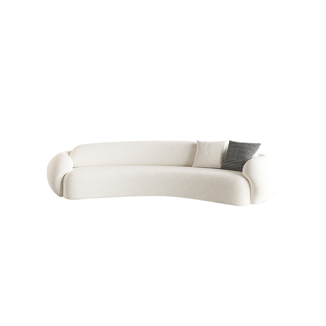 Foshan Modular Sofa Suppliers Furniture Wholsaler Curved Fabric Sofa