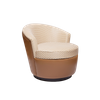 Modern Living Room Bedroom Furniture Georgette Fabric Swivel Chair