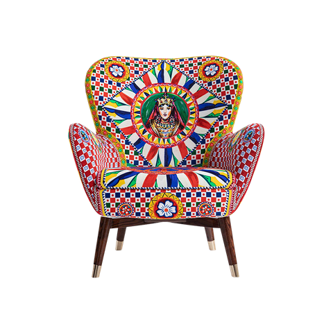 Foshan Italian Luxury Sofa Supplier Dolce Unique Fabric Giacinto Armchair