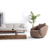 Bulk Modern Sofas Italy Wholesale Solid Wood Base Fabric Almond Sofa Set