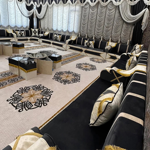 Arabic Low Seating Sofa Fabric Majlis Middle East Furniture