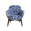 Levanda Armchair Luxury Blue Mediterranean Fabric DG Leisure Chair