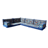 Blue Arabic Sofa Bohemian Pallet Sectional Sofas L Sofa Sets