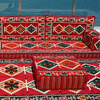 Red Arabic Majlis Arabic Jalsa Floor Sofa Seating Set Traditional Sofa