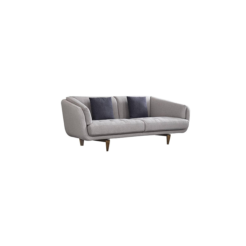 Modern Lounge Furniture Elegant Grey Fabric Matera Sofa Set