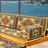 Foshan Majlis Factory Wholesale Arabic Floor Couch Yellow Pallet Cushions