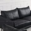 Modern Furniture Minimalist Italian Leather Sectional Sofa Set