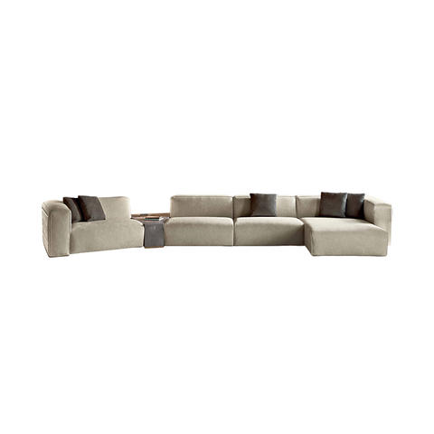 Modern Italian Furniture Canapele Meuble L-shape Sectional Sofa Set