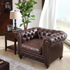 Classical American Vintage Chesterfield Couch Living Room Leather Sofa Loveseat