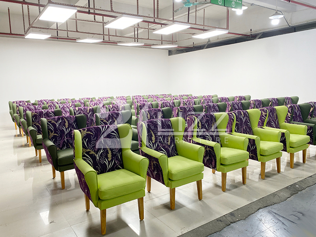 China Healthcare Sofa Furniture for Nursing Homes High-back Armchair Wing Chairs