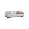 Wholesale Prices Furniture Solid Wood Linen Fabric Alfa Sofa Set