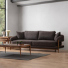 Foshan Bulk Sofa Suppliers Solid Wood Base Fabric Couch Acara Sofa Set