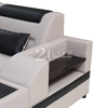 Futuristic Smart Furniture Venus Modern Leather Sectional Sofa Bed with USB Port