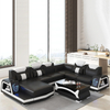 Customized Futuristic Furniture Vincenzo Modern Sectional Sofa With Illuminating LED