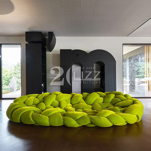 Modern Designer Living Room Furniture Unique Fabric Boa Sofa