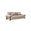 Italian brown nubuck leather sectional sofa Aura nubuk sofa set