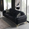 Tufted Back Velvet Chesterfield Sofa Modern Lounge Fabric Asos Sofa Set
