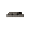 Modern 6 7 Seats Bern Corner Sectional Grey Fabric Sofa Set