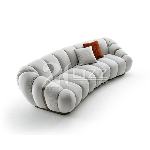 Modern Furniture Giorgio Tresor Curved Fabric Sofa