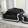 Modern Leather Living Room Sofa with 