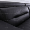 Furniture Set Recliner black Leather Sofa