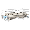 Modern Lounge Suite Smart Led Sectional Sofa