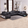 Leisure Modern Led Sectional Sofa with Storage Chaise