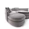 Curved Irregular Shape Fabric Lounge Borromeo Sofa