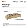 Bulk Orders Sofa Manufacturers Italian Divani Nubuck Fabric Vert Sofa