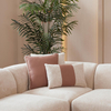Boucle Fabric Beige Wabi-Sabi Sectional Couch Aura Kose Takimi Aura Corner Sofa Set