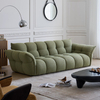 OEM Modern Sofa Factory Italy Modern Green Boucle Fabric Lily Sofa
