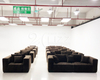 Foshan Sofa Factory Vacuum Compressed Fabric Sofa Chair Packed in Box