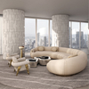 Italian Luxury Brand Furniture Boca Do Lobo Fabric Sofa Soleil Curved Sofa