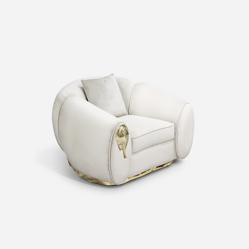 Custom Upholstery Manufacturers Foshan Sofa Factory Soleil Armchair