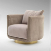 Foshan Luxury Fabric Armchairs Fendi Chair for Home Hotels Restaurants Projects