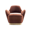 Modern Living Room Bedroom Villa Leisure Armchair Valerie Swivel Accent Chairs