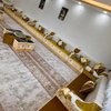 Arabic Jalsa Ottoman Sofa Arabic Furniture for Cafes Brown Beige Majlis